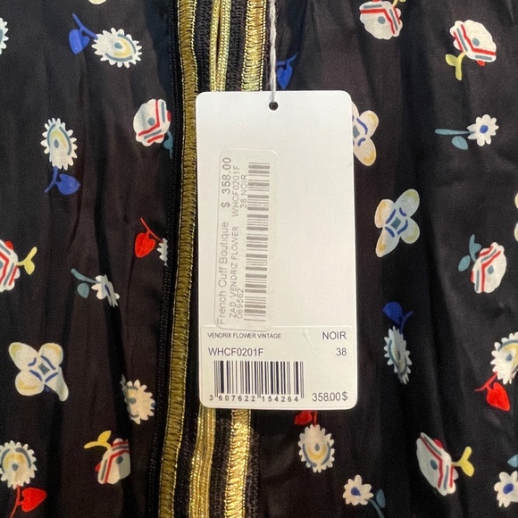 Vendrix Floral-Print Open-Front Jacket - Picture 5 of 6